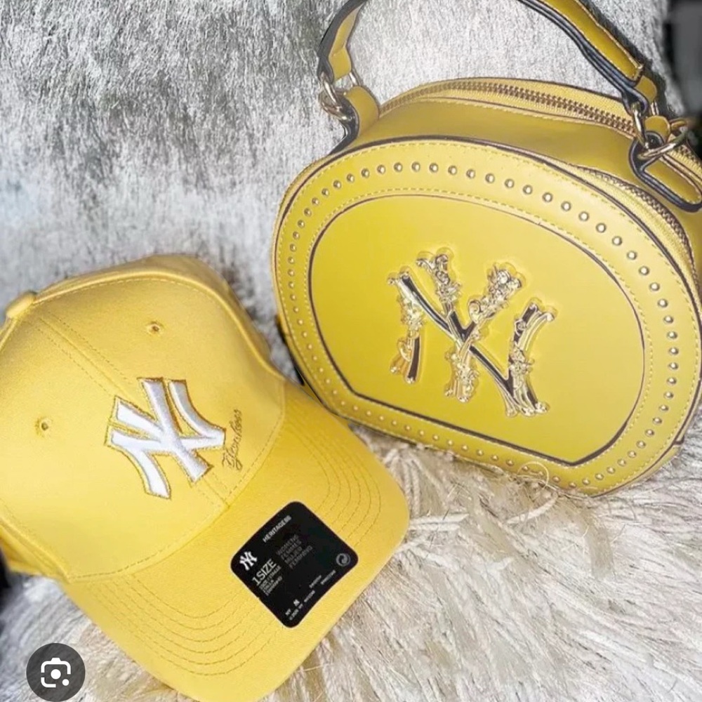 Yellow NY Cap and Bag Set